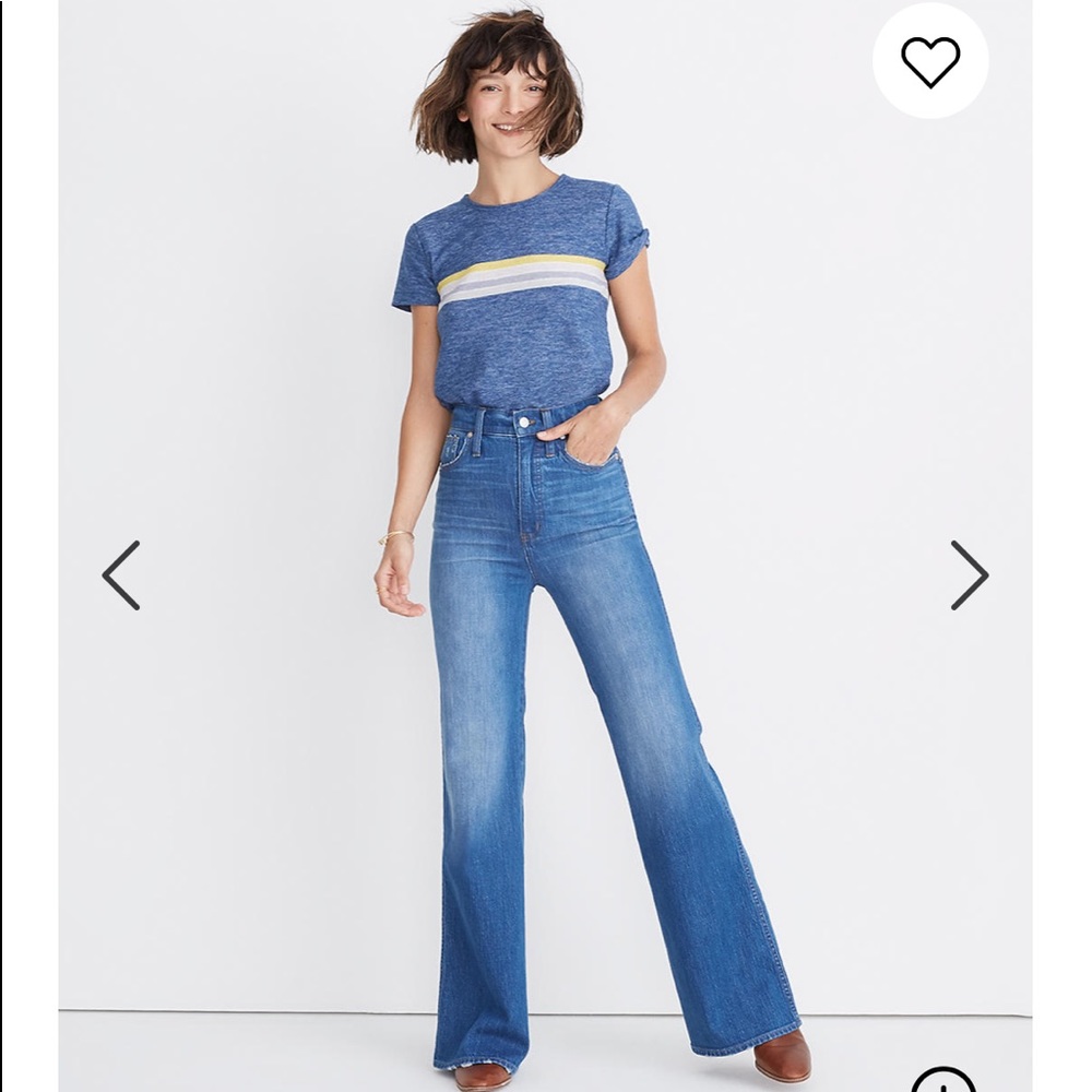 Madewell  11" High-Rise Flare Jeans hippie 28 TALL